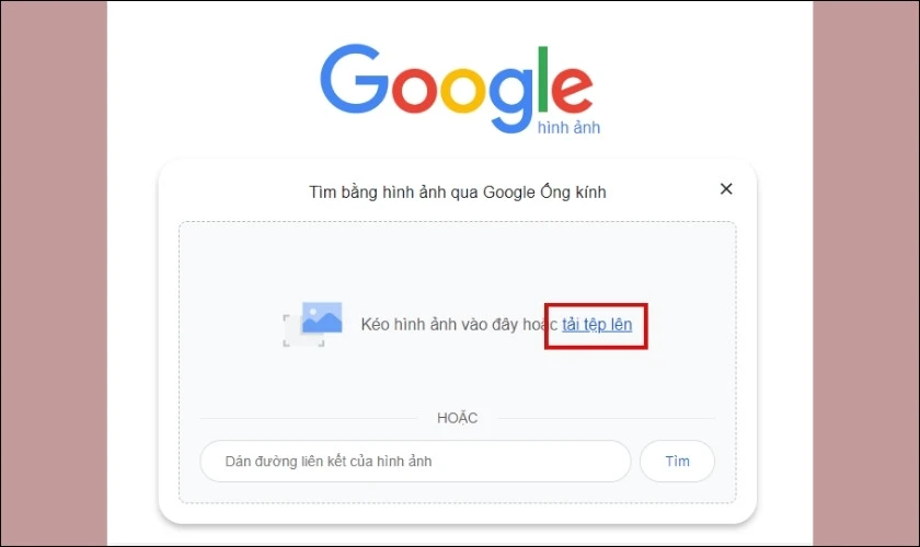 tìm nick facebook qua ảnh trên google