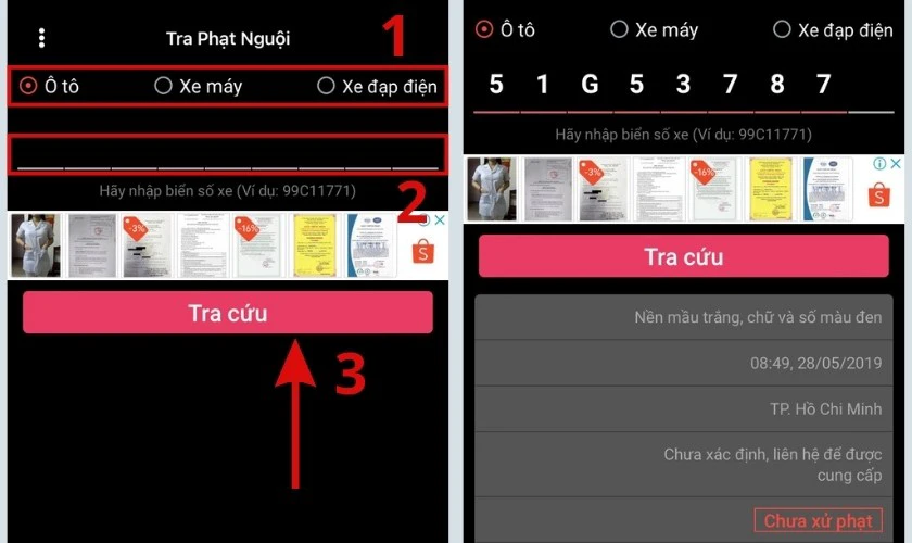tra cứu phạt nguội to&agrave;n quốc