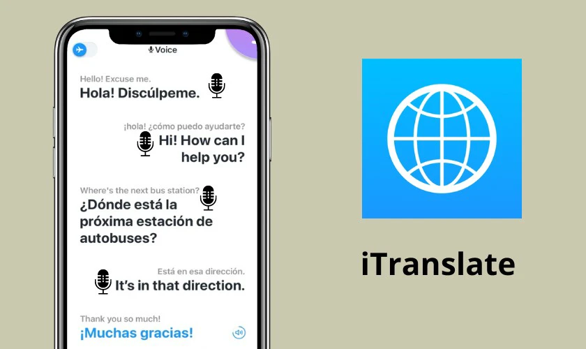 ứng dụng dịch tiếng hoa tr&ecirc;n m&agrave;n h&igrave;nh điện thoại itranslate