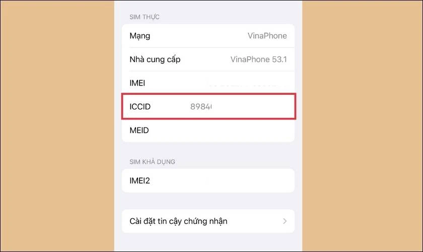 kiểm tra iccid trên iphone 11 pro max cũ
