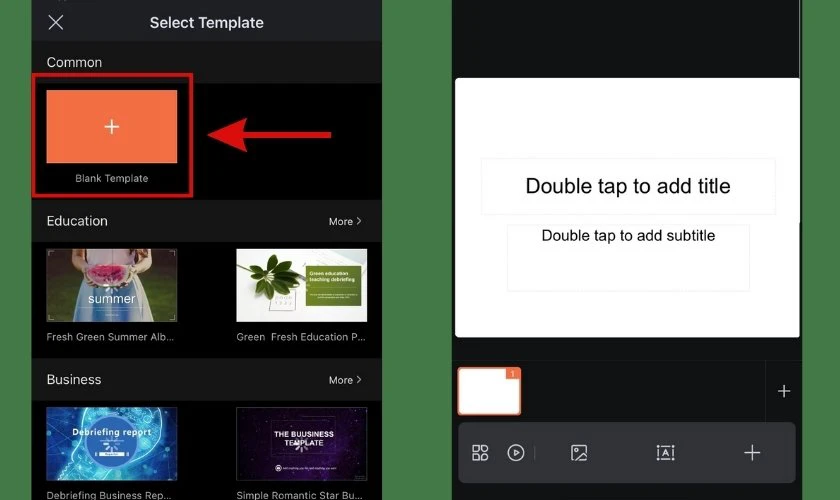 cách tạo slide powerpoint trên điện thoại bằng wps office