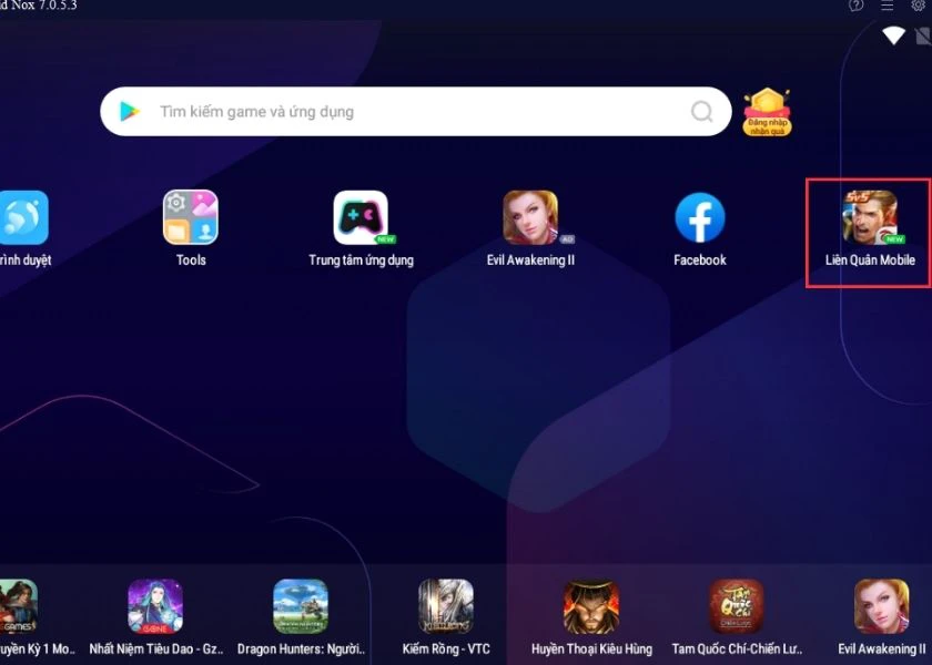 chơi game liên quân trên máy tính