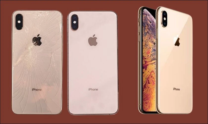 kiểm tra mặt lưng iphone xs max