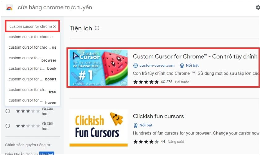 c&aacute;ch custom con trỏ chuột trong chrome