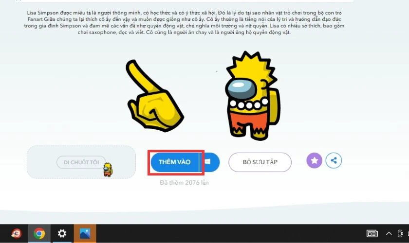 th&ecirc;m con trỏ chuột tr&ecirc;n google chrome
