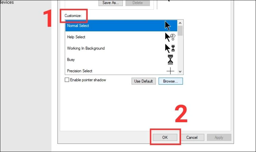 custom con trỏ chuột đẹp tr&ecirc;n m&aacute;y t&iacute;nh win 10