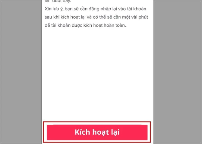 k&iacute;ch hoạt t&agrave;i khoản tiktok 