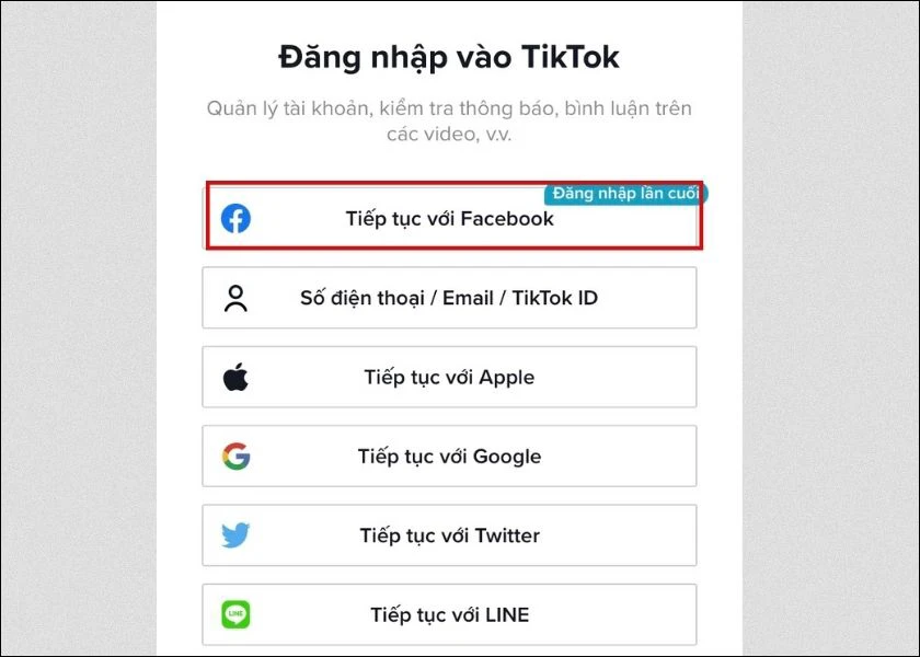 đăng nhập lại v&agrave;o nick tiktok