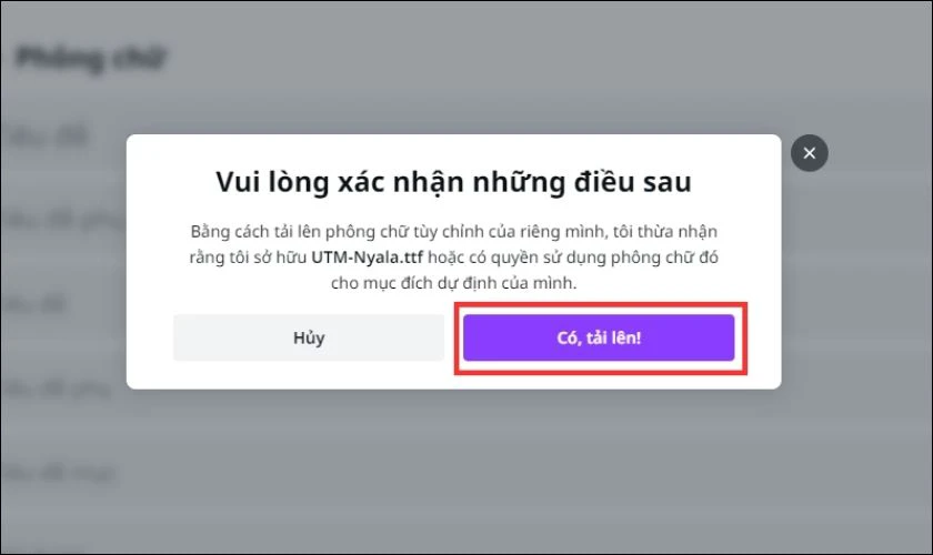 font việt ho&aacute; tr&ecirc;n canva