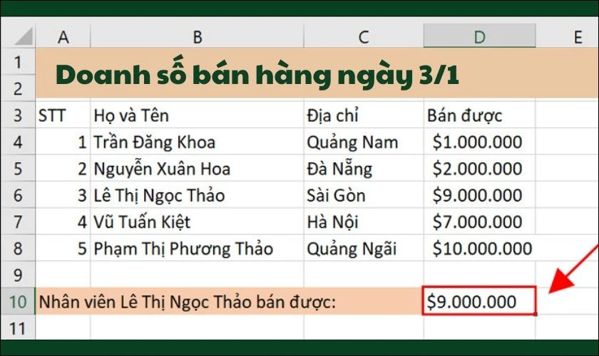 c&aacute;ch sử dụng h&agrave;m để t&iacute;nh to&aacute;n