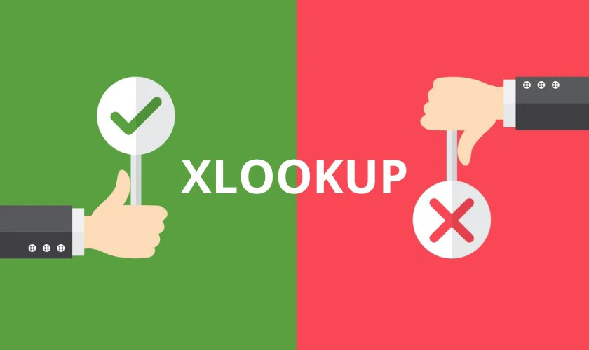 lưu &yacute; khi d&ugrave;ng h&agrave;m xlookup