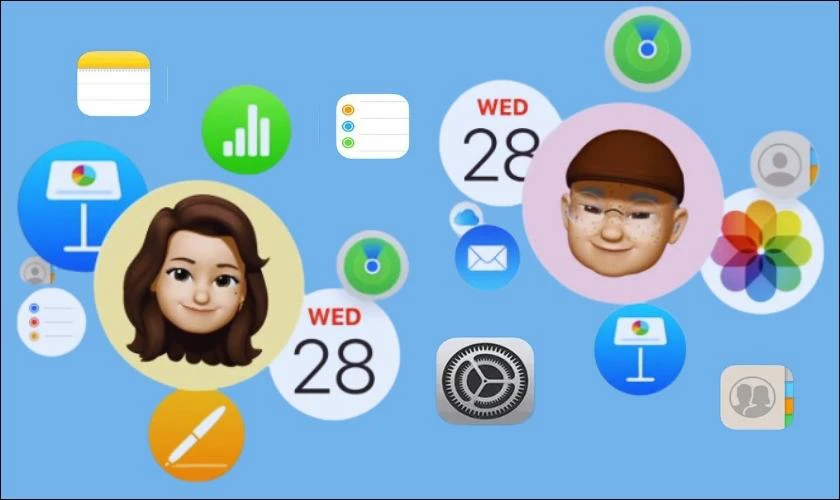 c&aacute;c ứng dụng được icloud đồng bộ
