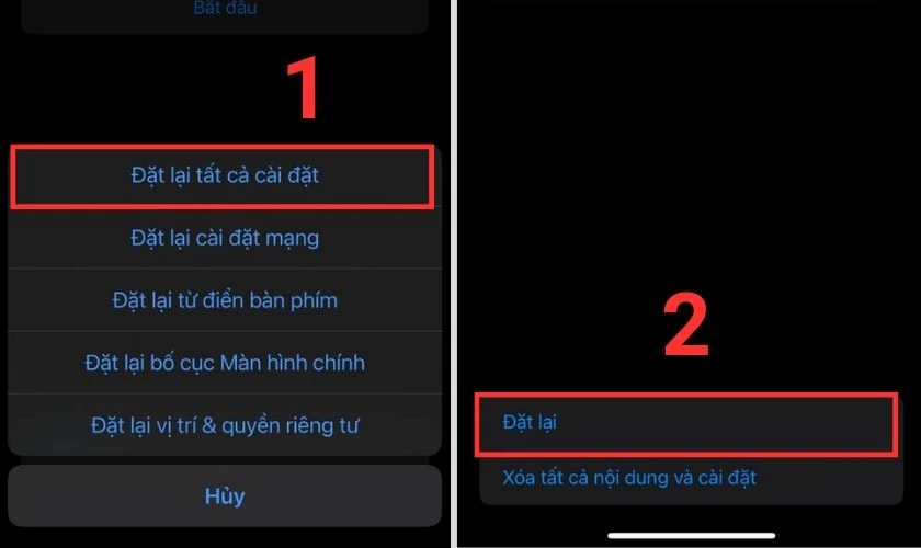 cách đặt lại cài đặt gốc trên iphone