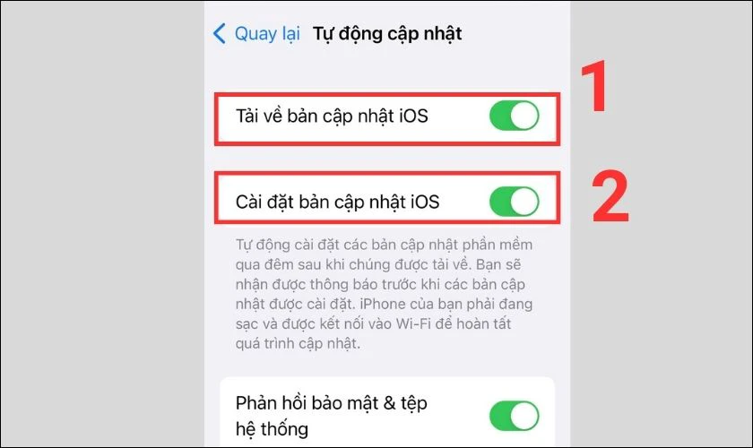 cập nhật phần mềm để sửa lỗi màn hình iphone 14 pro max