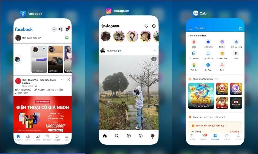 làm mới ứng dụng trong nền iphone
