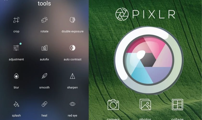 Pixlr l&agrave; app tăng độ n&eacute;t ảnh cực tốt