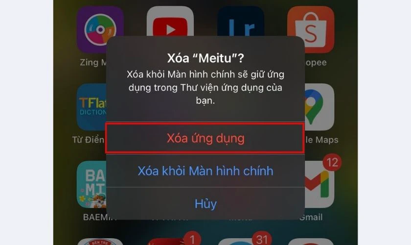 x&oacute;a bớt ứng dụng, giảm giật lag m&agrave;n h&igrave;nh điện thoại