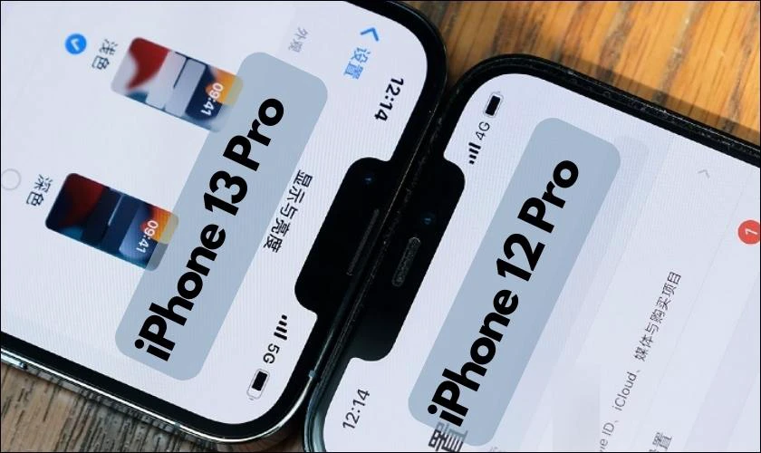 thiết kế tai thỏ của 12 pro và 13 pro