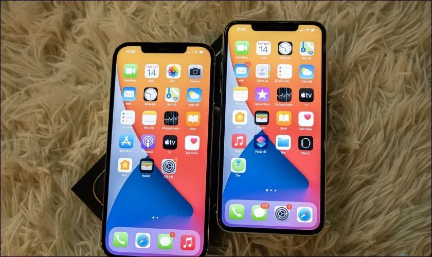 màn hình iphone 12 và 11 pro max