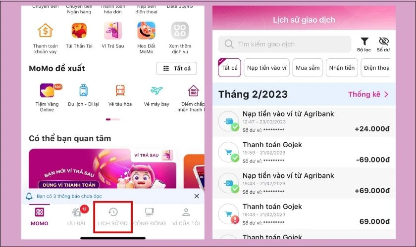 c&oacute; c&aacute;ch x&oacute;a lịch sử giao dịch momo kh&ocirc;ng