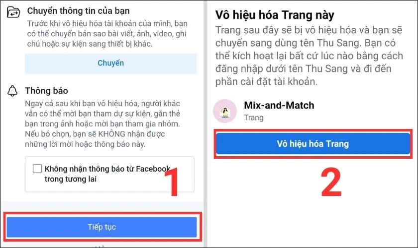 v&ocirc; hiệu ho&aacute; fanpage tr&ecirc;n điện thoại
