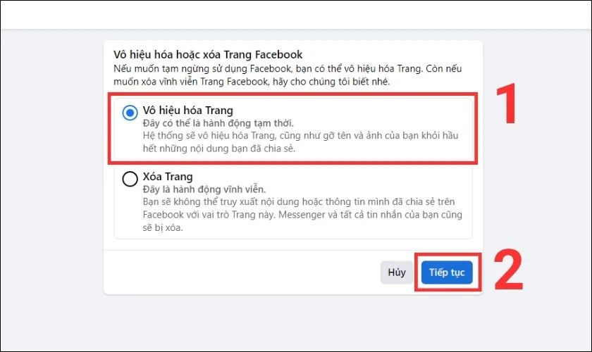 v&ocirc; hiệu ho&aacute; fanpage tr&ecirc;n m&aacute;y t&iacute;nh