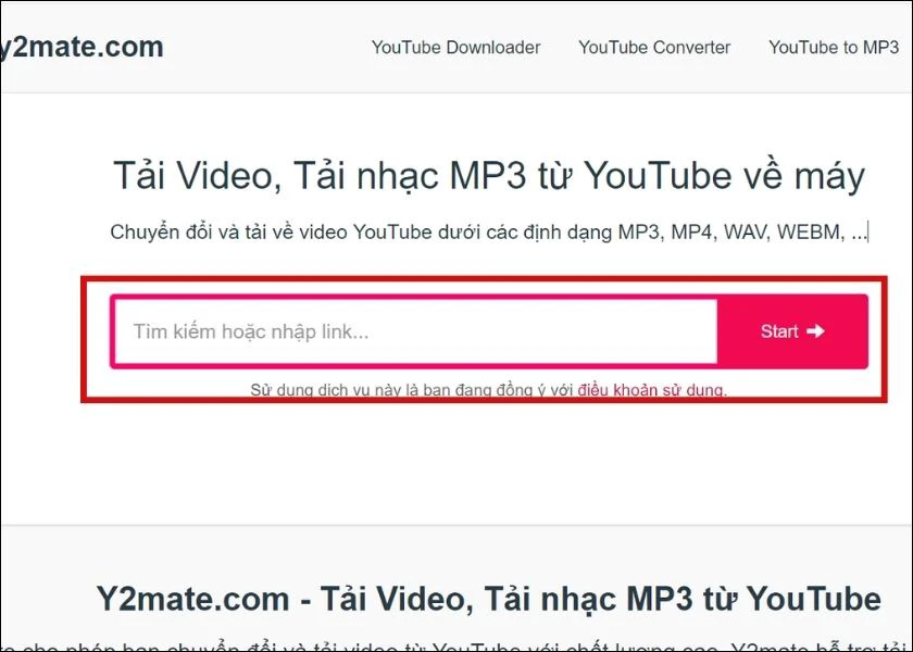y2mate.com tải nhạc MP3 nhanh ch&oacute;ng
