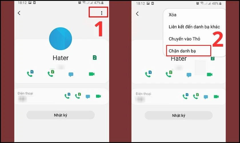 cách chặn số điện thoại lừa đảo trong danh bạ