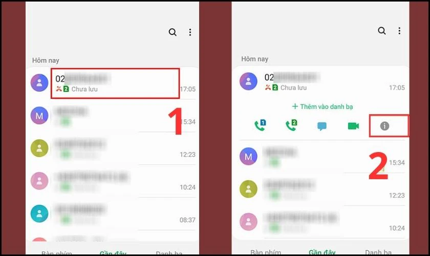 cách chặn số điện thoại trong lịch sử cuộc gọi