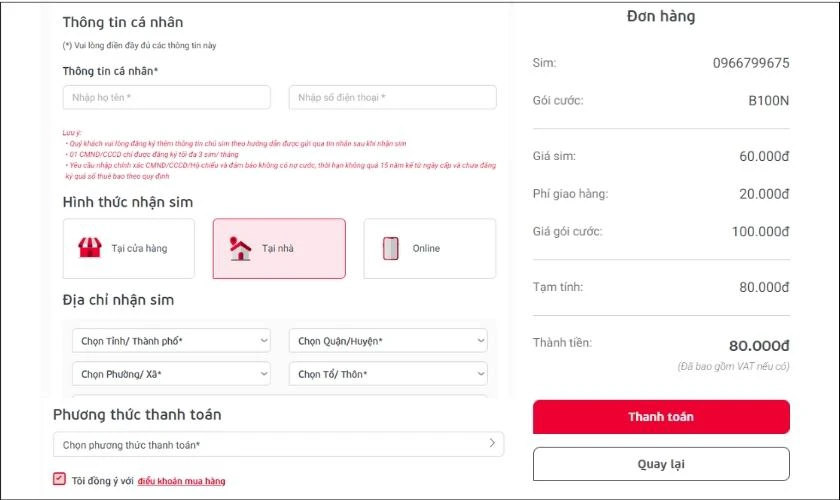 mua đầu số 096 online tại tr&ecirc;n trang viettel 