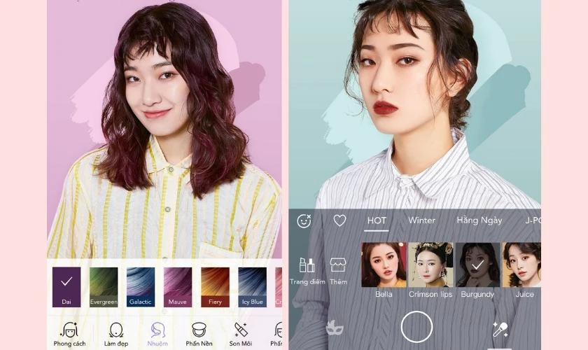 app chỉnh m&agrave;u t&oacute;c miễn ph&iacute;