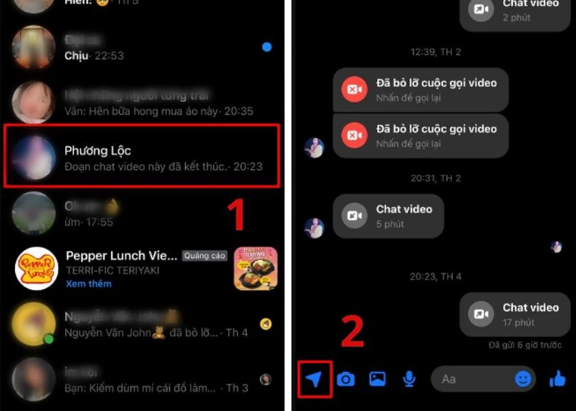 c&aacute;ch gửi định vị qua messenger