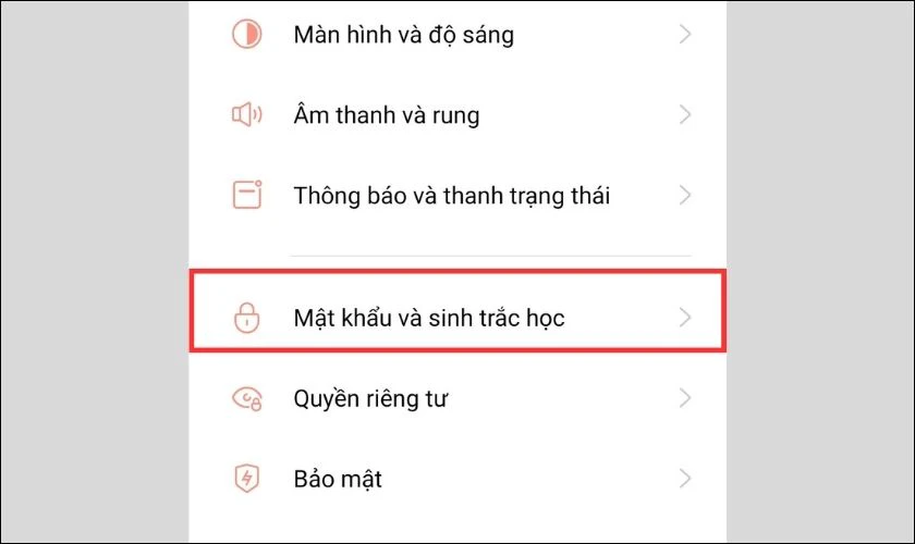 cài đặt mật khẩu khóa cho oppo