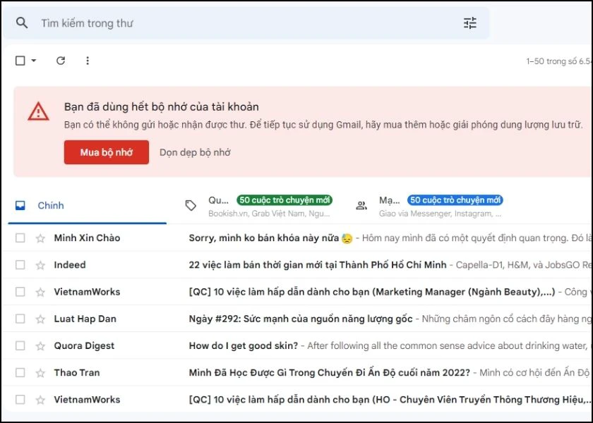 những hạn chế của cc email