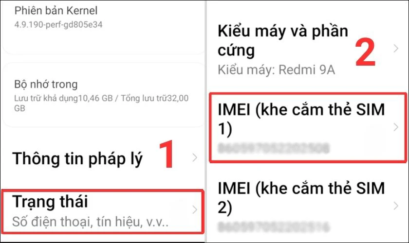 hướng dẫn lấy số imei xiaomi