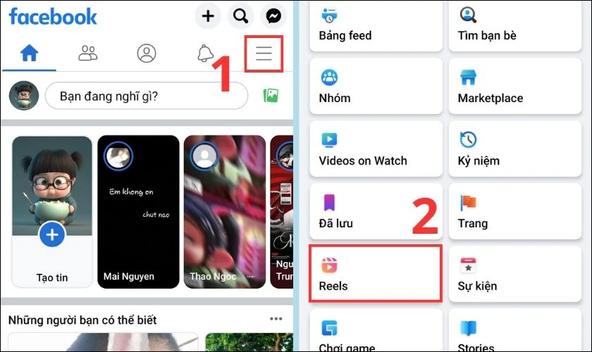 tạo video tr&ecirc;n reels
