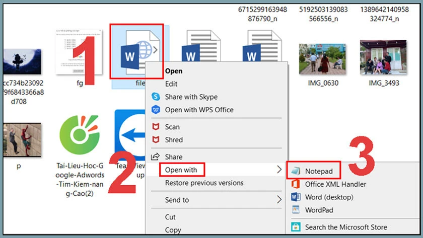 cách mở file xml