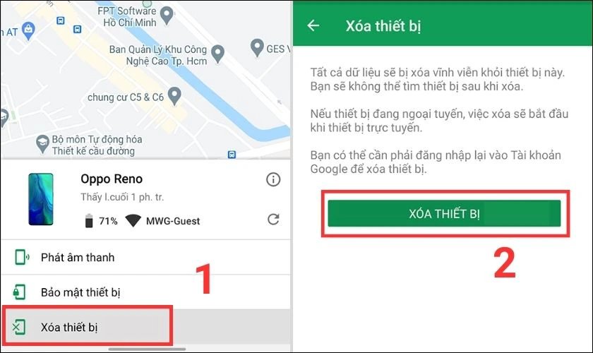 kho&aacute; thiết bị từ xa bằng ứng dụng t&igrave;m thiết bị của t&ocirc;i