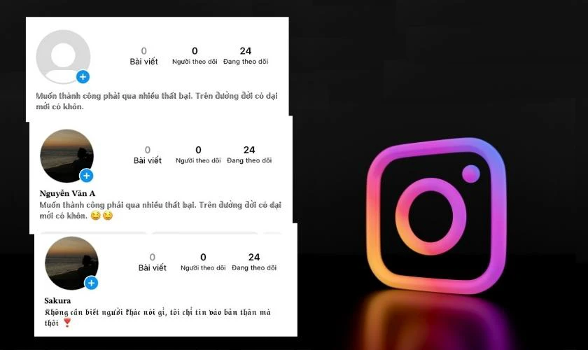 lợi &iacute;ch khi đổi font chữ instagram