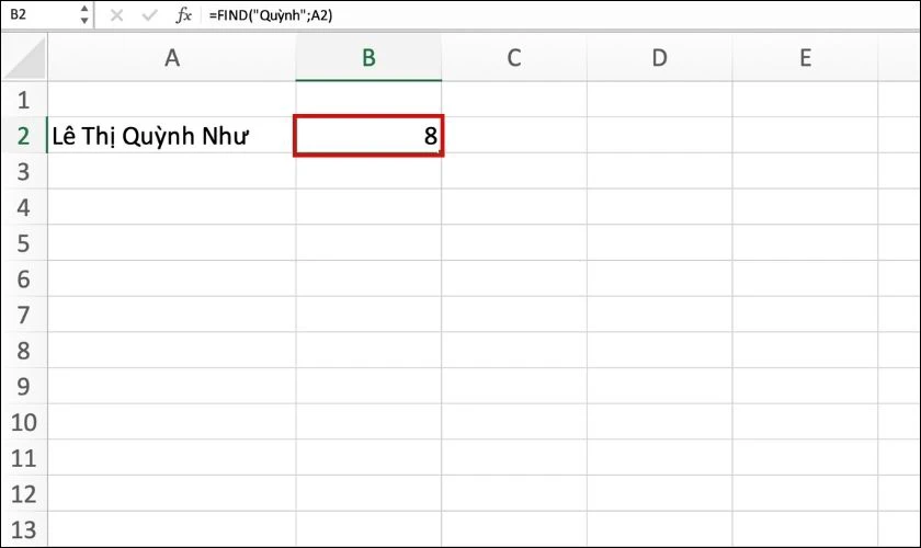 kết quả h&agrave;m find 