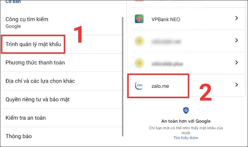 c&aacute;ch đặt lại password zalo bằng gmail tr&ecirc;n điện thoại