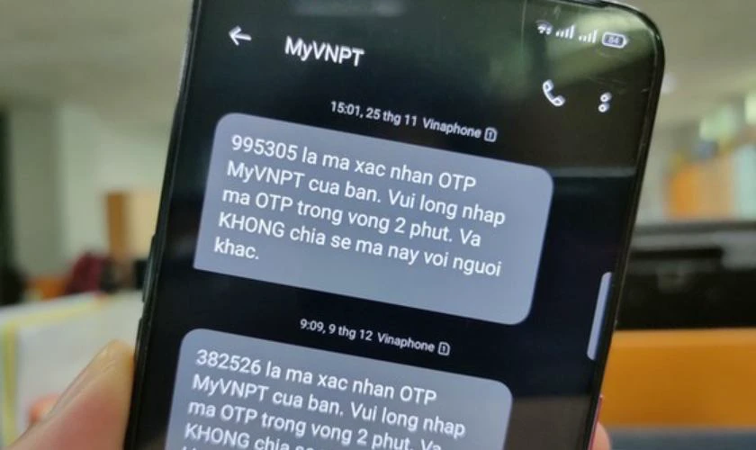 m&atilde; x&aacute;c thực sms otp l&agrave; g&igrave; 
