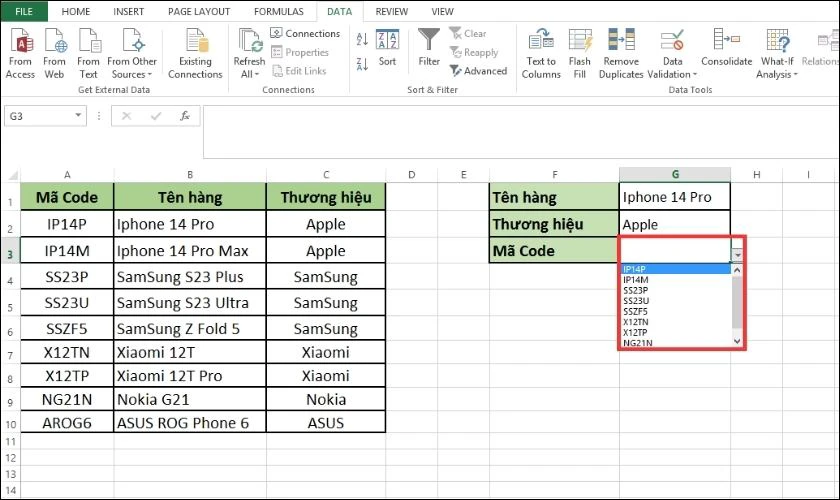 tùy chỉnh các list