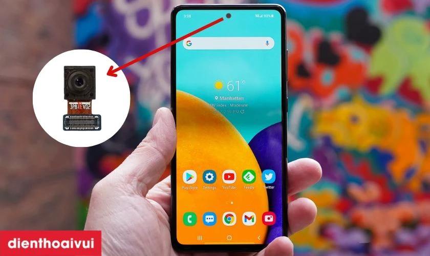 khi n&agrave;o cần thay camera trước samsung galaxy a