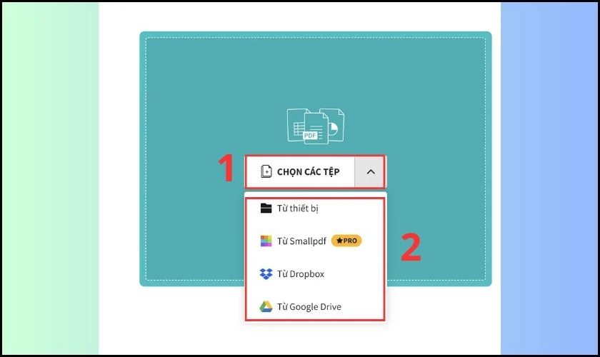 chọn file pdf cần xóa chữ