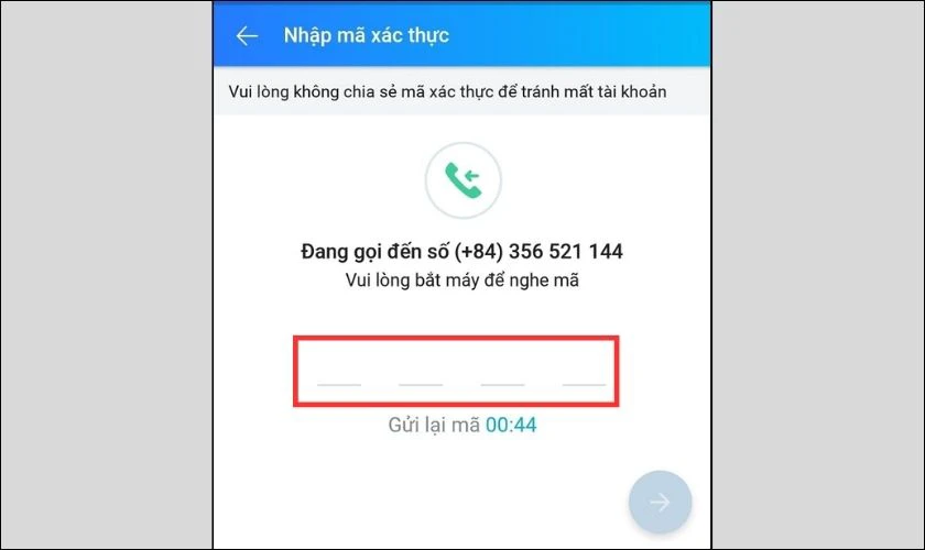 hướng dẫn tạo tài khoản mới khi zalo bị vô hiệu hoá