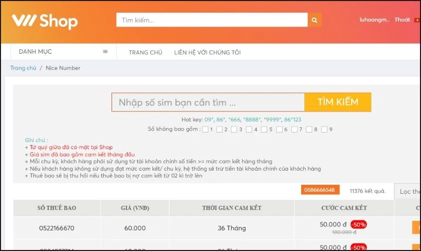 đầu số 058 l&agrave; mạng g&igrave;, mua ở đ&acirc;u