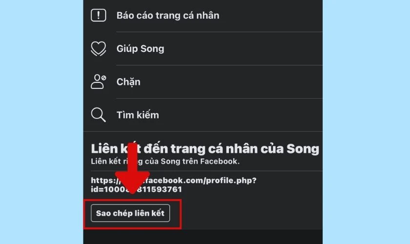c&aacute;ch gửi li&ecirc;n kết trang c&aacute; nh&acirc;n của người kh&aacute;c 