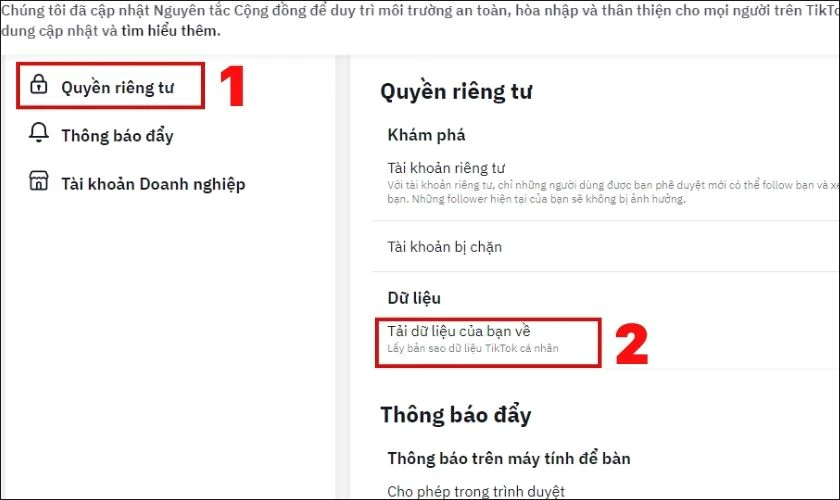 hướng dẫn c&aacute;ch xem lại video đ&atilde; xem tr&ecirc;n tiktok tr&ecirc;n m&aacute;y t&iacute;nh
