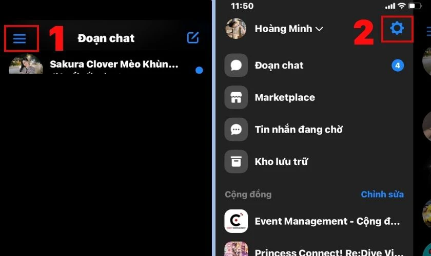 cách sửa link facbook trên iphone